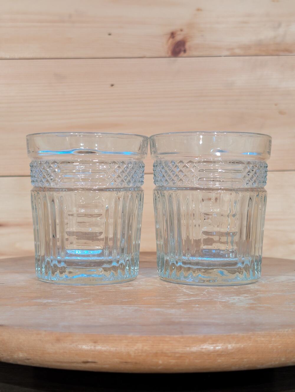 Vintage Libbey Radiant Double Old Fashioned Glasses – Set of 2 - Mid Century